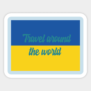 Travel Around the World - Ukraine Sticker